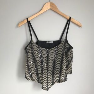 Sequin Crop Top, Crop Top